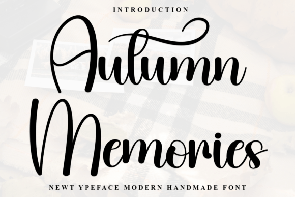 Autumn Memories: A Handwritten Font for Authentic Brands