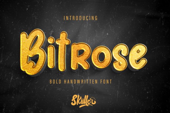 Bitrose: A Bold Handwritten Font for Web Design