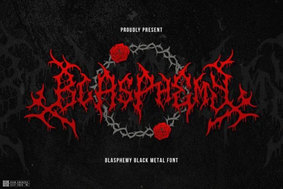 Blasphemy: A Bold Blackletter Font for Editorial Impact