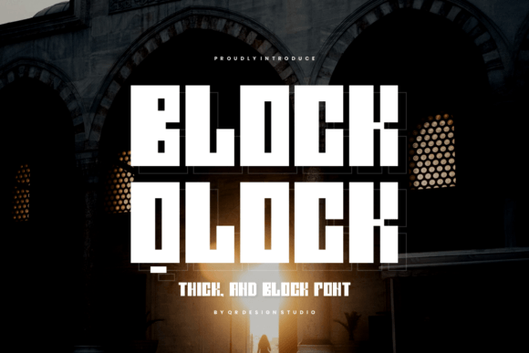 Block Qlock: A Bold Sans Serif Font for Campaigns