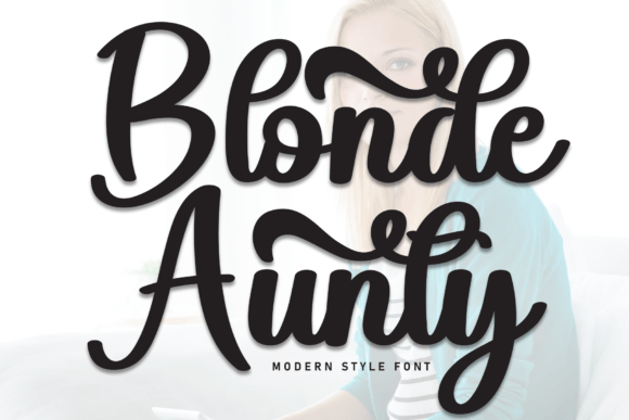 Blonde Aunty: The Bold Handwritten Font for Makers