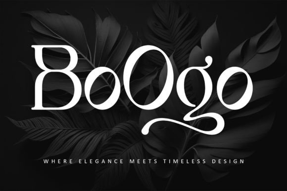 Boogo: A Serif Font for Polished Branding
