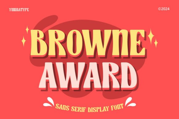 Browne Award Font for Bold Craft Designs