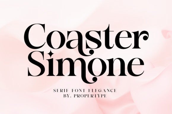 Coaster Simone: A Bold Serif Font for Brands
