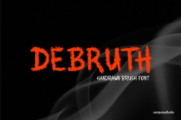 Debruth: A Bold Handrawn Font for Editorial Impact