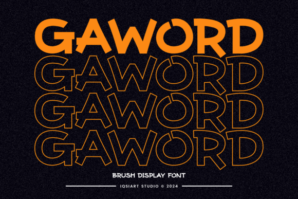 Gaword: A Bold Display Font for Editorial Design