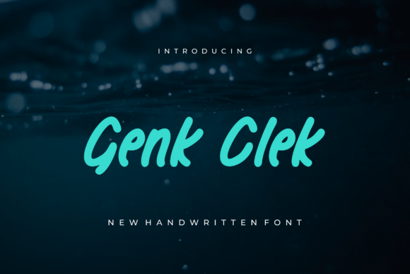Genk Clek: A Playful Handwritten Font for Web Design