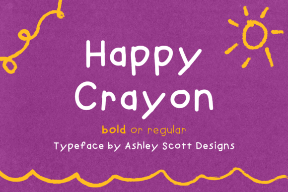 Happy Crayon: A Playful Font for Makers