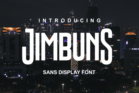 Jimbuns: A Bold Sans Serif Typeface for Modern Editorial Design