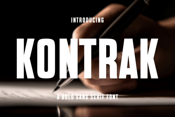 Kontrak: A Bold Sans Serif Typeface for Web Design