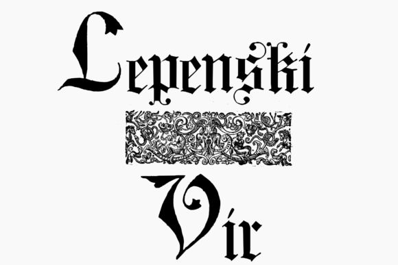 Lepenski Vir: A Bold Blackletter Font for Crafters