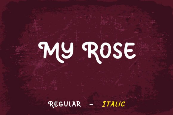 My Rose Font: A Bold Comic Typeface for Brands