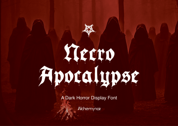 Necro Apocalypse: A Bold Blackletter Font for Campaigns