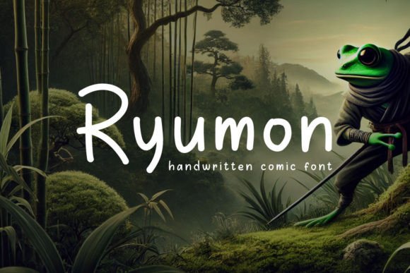 Ryumon: A Playful Handwritten Font for Bold Brands