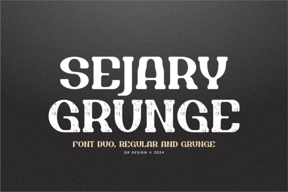 Sejary Grunge: A Bold Serif Font for Marketers