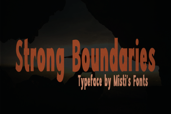 Strong Boundaries Font for Bold Maker Designs