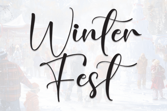 Winter Fest Font for Web Design